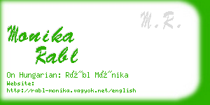 monika rabl business card